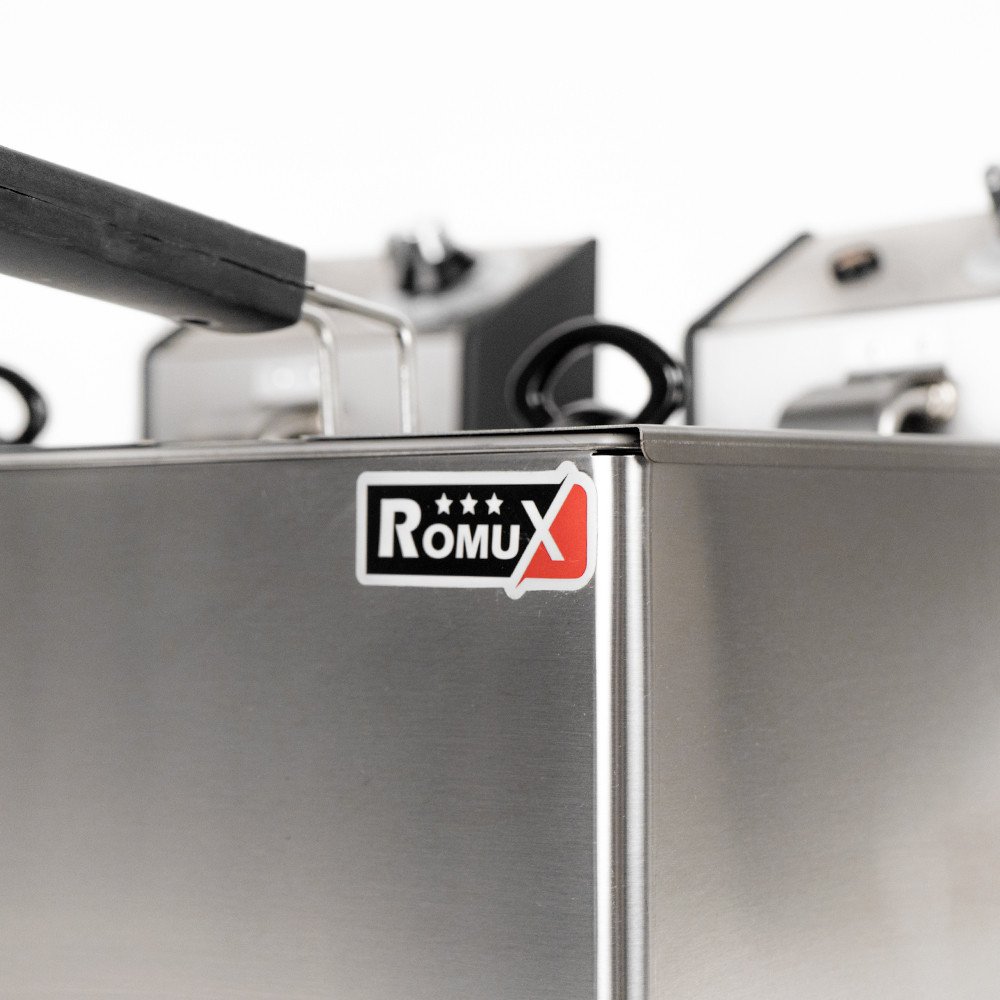 Freidora Eléctrica 5+5L Sobremesa Romux | Equipamiento Industrial