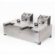 Freidora Industrial Eléctrica 8+8L Sobremesa Romux | Equipamiento Industrial