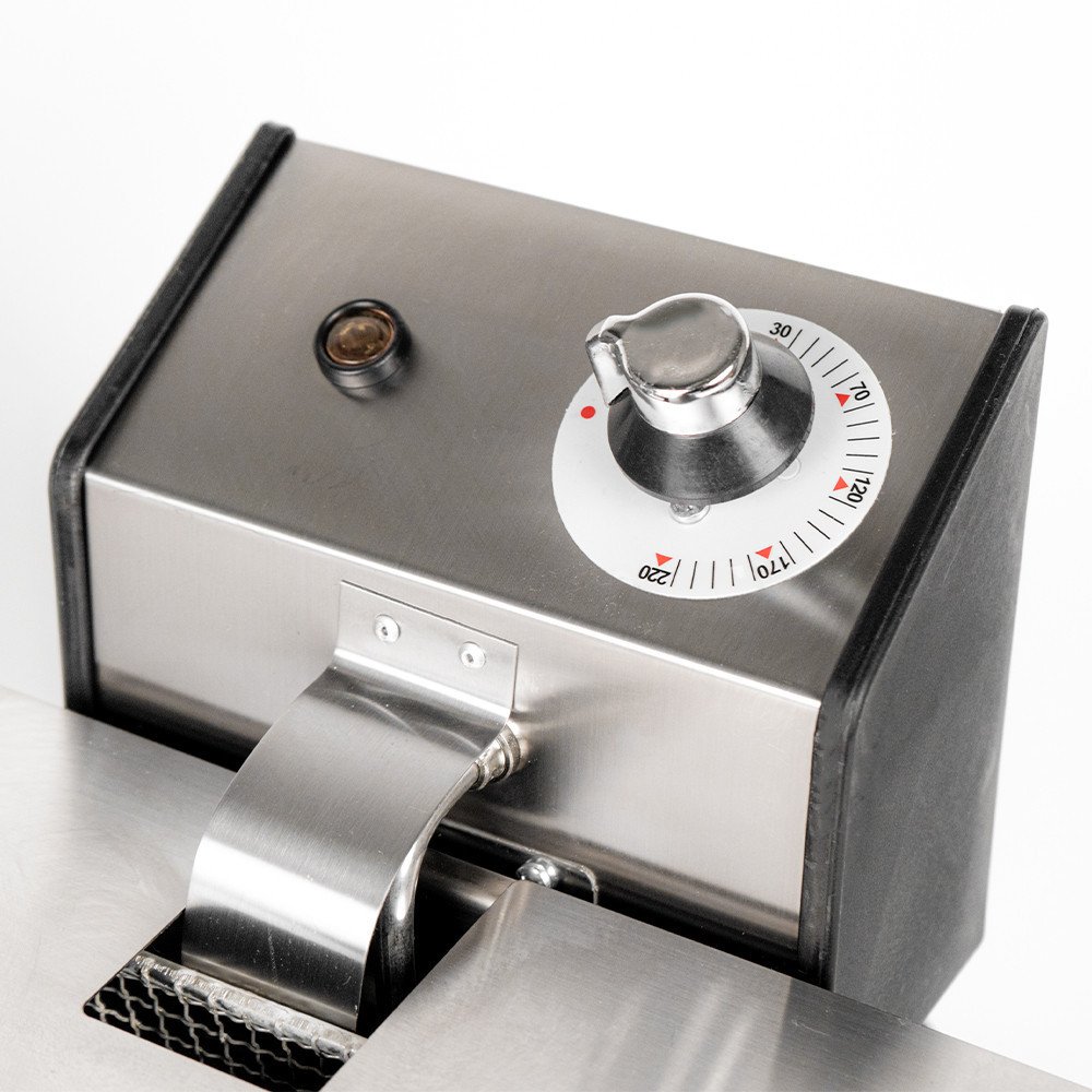 Freidora Industrial Eléctrica 8+8L Sobremesa Romux | Equipamiento Industrial
