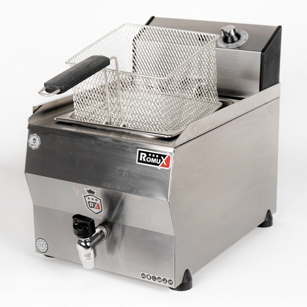 Freidora Industrial Eléctrica 10 Litros Romux | Equipamiento Industrial