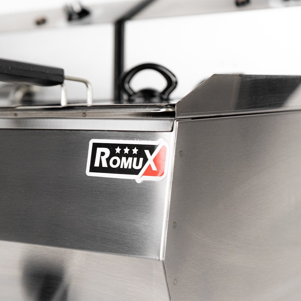 Freidora Industrial Eléctrica 10+10L Sobremesa Romux | Equipamiento Industrial