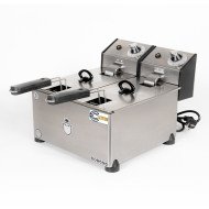 Freidora Industrial Eléctrica Doble 3+3L Cleiton | Equipamiento Industrial