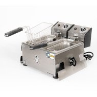 Freidora Industrial Eléctrica Doble 3+3L Cleiton | Equipamiento Industrial
