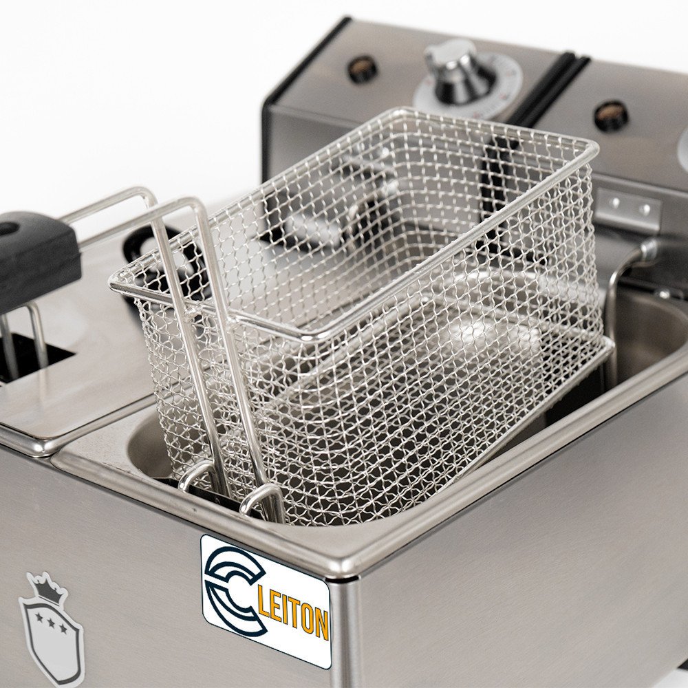 Freidora Industrial Eléctrica Doble 3+3L Cleiton | Equipamiento Industrial