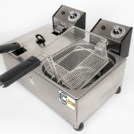 Freidora Industrial Eléctrica 5+5 Litros Cleiton | Equipamiento Industrial