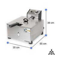 Freidora Eléctrica Industrial 8L Cleiton | Equipamiento Hostelería