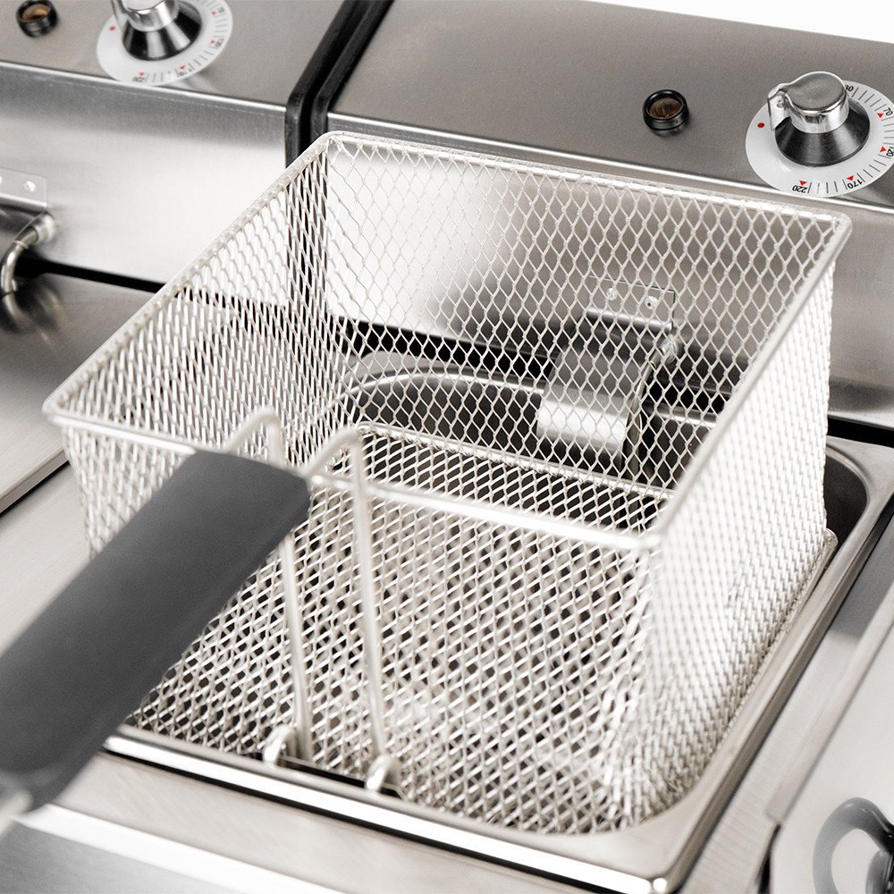 Freidora Industrial Eléctrica 10+10L Cleiton | Equipamiento Industrial