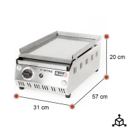 Plancha Industrial Eléctrica 30 cm Romux | Equipamiento Industrial
