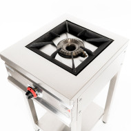 Cocina Industrial 1 Fuego a Gas 35x55 cm Romux | Equipamiento Industrial