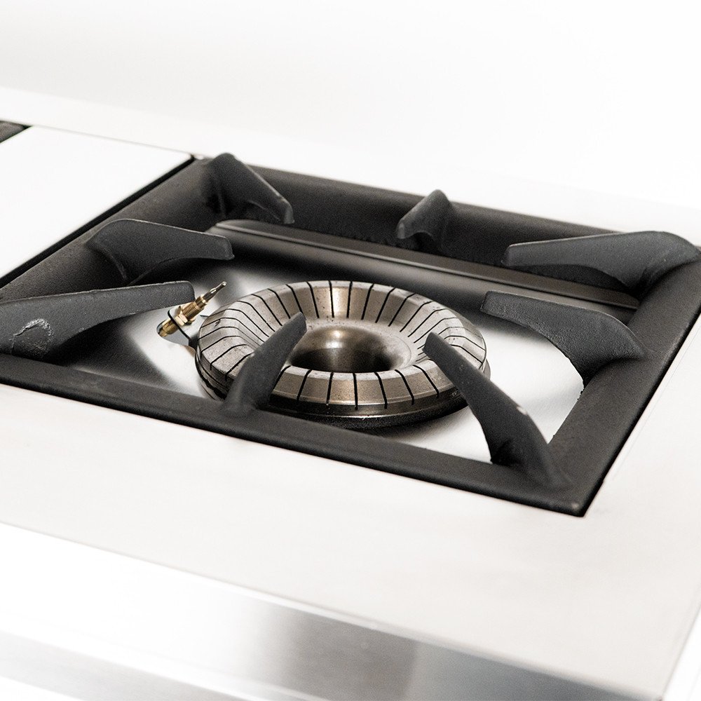 Cocina Industrial 3 Fuegos Gas Horizontal 139x55 cm | Gastroten