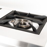 Cocina Industrial 3 Fuegos Gas Horizontal 139x55 cm | Gastroten