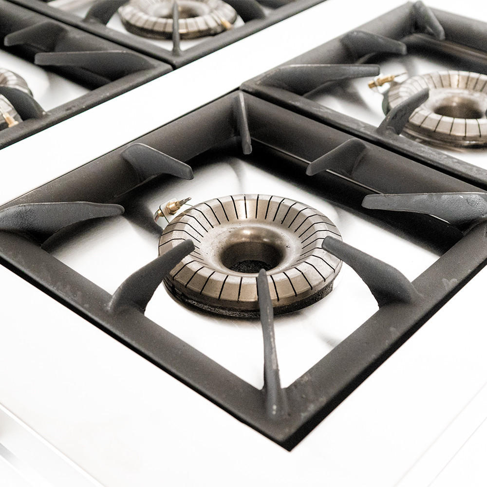 Cocina Industrial 4 Fuegos Gas 80x50cm Cleiton | Equipamiento Industrial