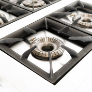 Cocina Industrial 4 Fuegos Gas 80x50cm Cleiton | Equipamiento Industrial