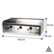 Plancha a gas 100 cm top cleiton