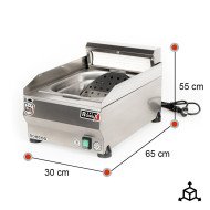 Calentador de Patatas Industrial 30cm Romux | Equipamiento Industrial