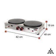 Crepera Industrial Simple a Gas Romux
