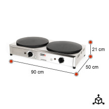 Crepera Doble Eléctrica 5 Kw Romux | Equipamiento Industrial