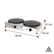 Crepera Doble Eléctrica 5 Kw Romux | Equipamiento Industrial