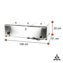 Baño María Industrial 3 Cubas GN 1/1 Romux | Hostelería Profesional