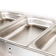 Baño María Industrial 3 Cubas GN 1/1 Romux | Hostelería Profesional