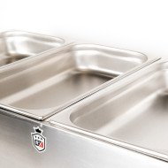 Baño María Industrial 4 Cubas 1/1 GN Romux | Equipamiento Hostelería