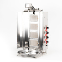 Showarma Industrial 4 Fuegos a Gas Romux | Equipamiento Industrial