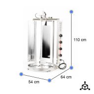 Máquina de Kebab Eléctrica 4 Fuegos Cleiton