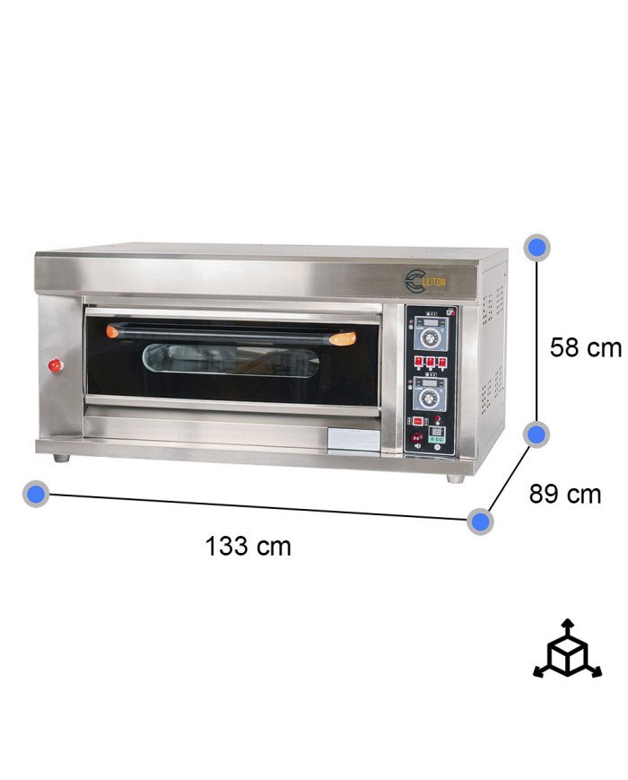 Horno de Pizza Industrial Eléctrico 4x32 cm Cleiton | Equipamiento Industrial