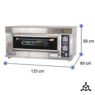 Horno de Pizza Industrial Eléctrico 4x32 cm Cleiton | Equipamiento Industrial