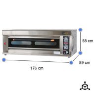 Horno de Pizza Industrial Eléctrico 8x32 cm Cleiton | Equipamiento Industrial