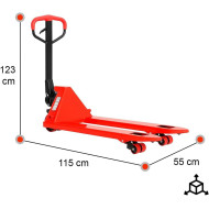 Transpaleta Manual ROMUX 3000 Kg | Equipamiento Industrial