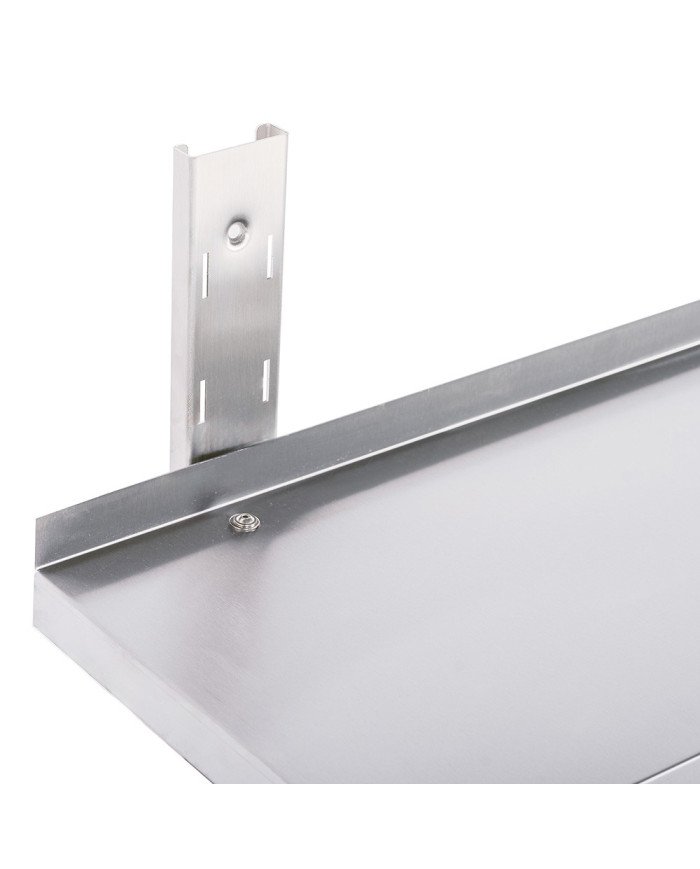 Estante de Pared Doble Liso Ajustable 1200x650 | Gastroten