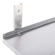 Estante de Pared Doble Liso Ajustable 1200x650 | Gastroten