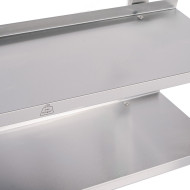 Estante de Pared Doble Liso Ajustable 1200x650 | Gastroten