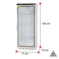 Armario Expositor Refrigerado 600 Litros Romux | Frío Industrial