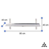 Estante de Pared Ajustable 800x400x400mm | Gastroten