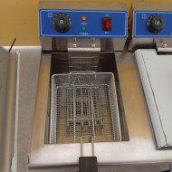 10. Freidora Industrial Eléctrica Doble 6+6 Litros con grifo Sobremesa