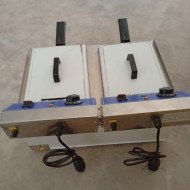 10. Freidora Industrial Eléctrica Doble 6+6 Litros con grifo Sobremesa