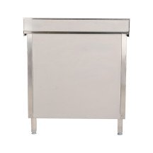 Estante de acero inoxidable ajustable pared cocina 800x300x400 mm ROMUX