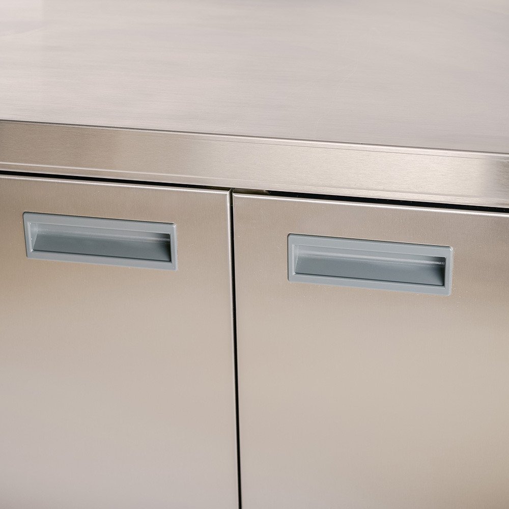Estante de acero inoxidable ajustable pared cocina 1200x400x400 mm ROMUX