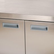 Estante de acero inoxidable ajustable pared cocina 1200x400x400 mm ROMUX