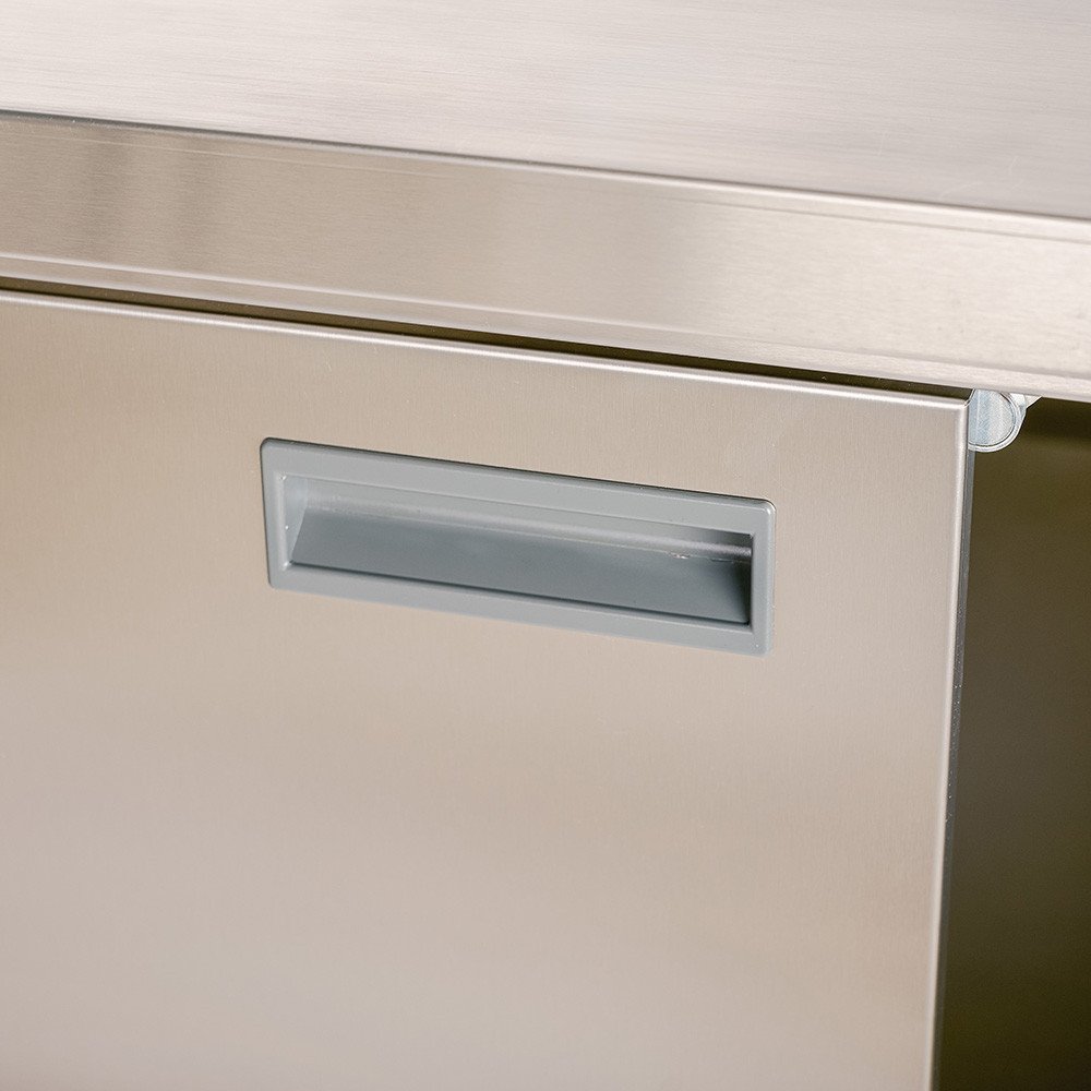 Estante de acero inoxidable ajustable pared cocina 1200x400x400 mm ROMUX