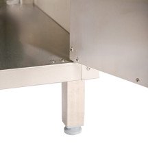 Estante de acero inoxidable ajustable pared cocina 1200x400x400 mm ROMUX