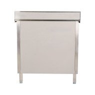 Estante de acero inoxidable ajustable pared cocina 1200x400x400 mm ROMUX