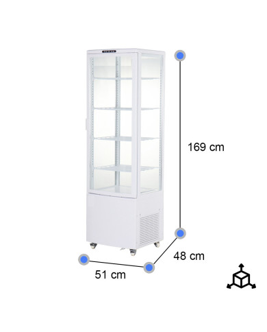 Vitrina Pastelera Refrigerada 230L Vertical | Gastroten