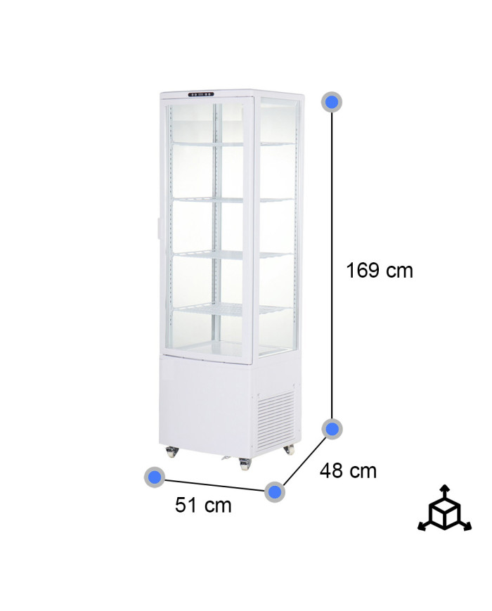 Vitrina Pastelera Refrigerada 230L Vertical | Gastroten