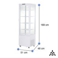 Vitrina Pastelera Refrigerada 230L Vertical | Gastroten
