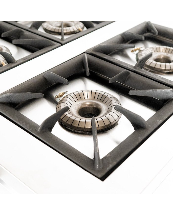 Cocina Industrial 4 Fuegos Gas 90x85 cm Romux | Equipamiento Industrial