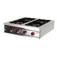 Cocina Industrial 4 Fuegos Gas Sobremesa 90x85 cm | Gastroten