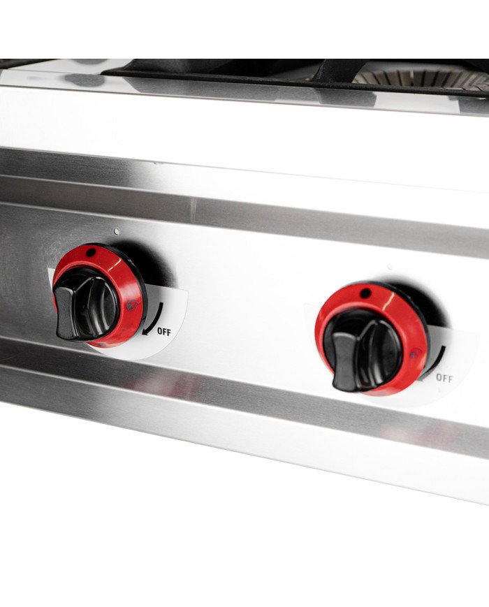 Cocina Industrial 4 Fuegos Gas Sobremesa 90x85 cm | Gastroten
